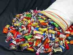 What happens with all the Halloween candy that you/your kids collect?